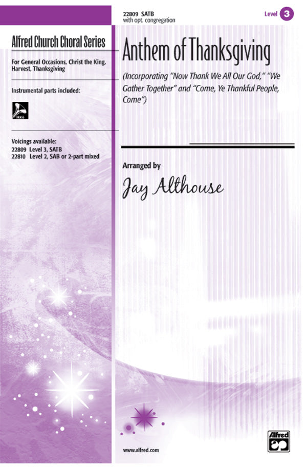 Anthem of Thanksgiving Cover Image