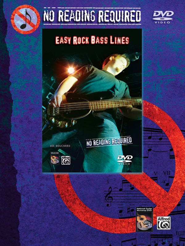 No Reading Required: Easy Rock Bass Lines Cover Image