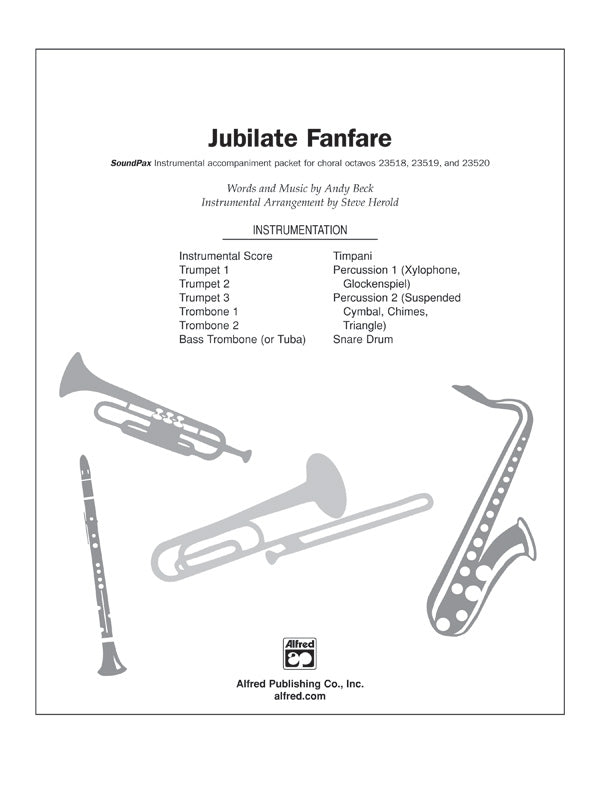 Jubilate Fanfare: 2nd Percussion Sheet Music Preview