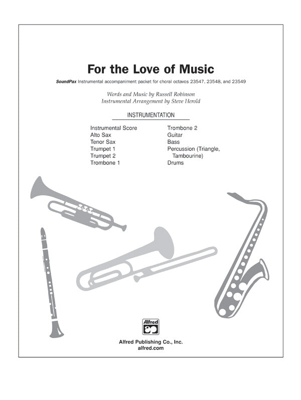 For the Love of Music: 1st B-flat Trumpet Sheet Music Preview