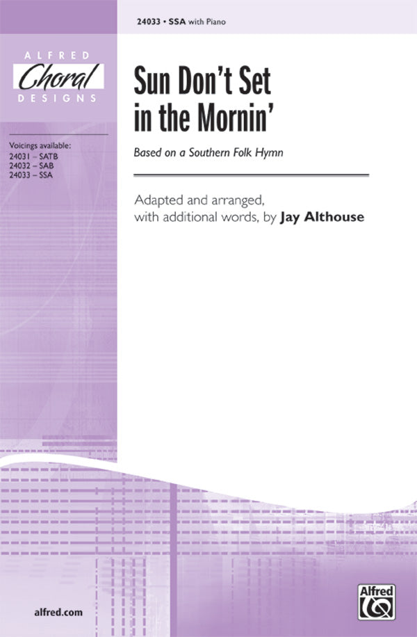 Sun Don't Set in the Mornin' Sheet Music Preview