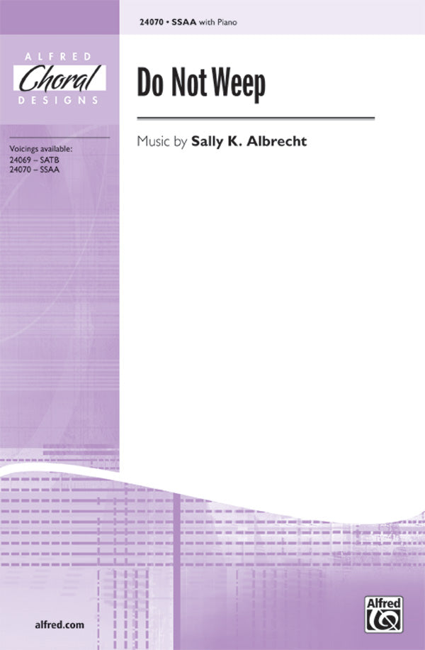 Do Not Weep Sheet Music Preview