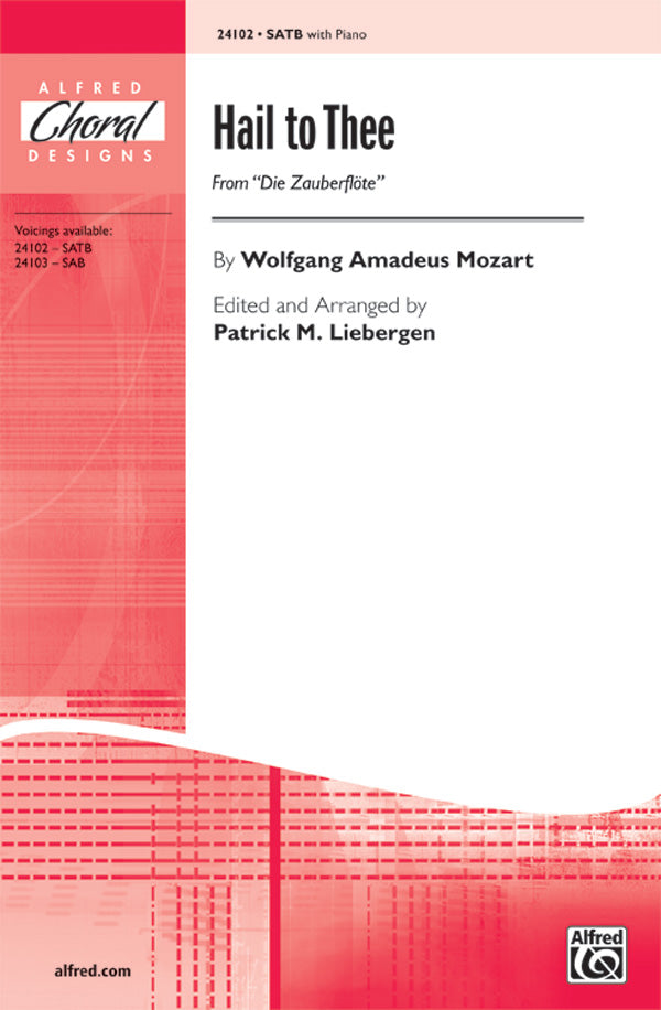 Hail to Thee (from <I>Die Zauberflote</I>) Sheet Music Preview