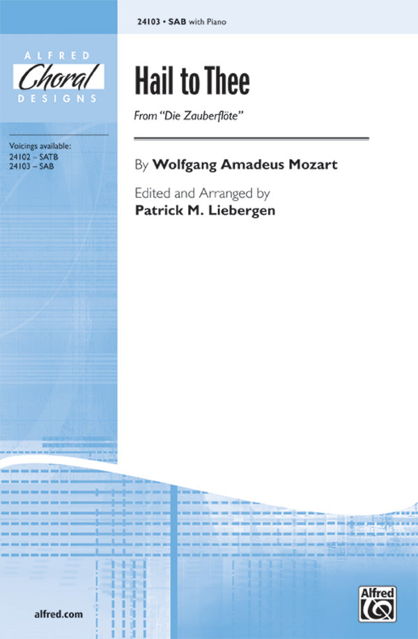Hail to Thee (from <I>Die Zauberflote</I>) Sheet Music Preview