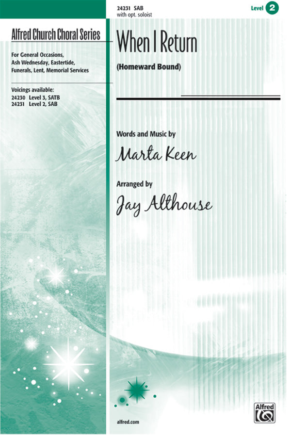 When I Return (Homeward Bound) Cover Image