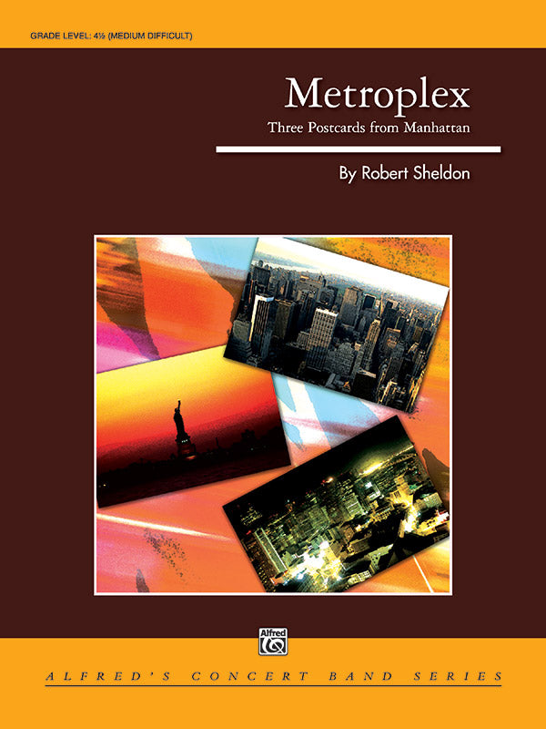 Metroplex: Three Postcards from Manhattan: Baritone B.C. Sheet Music Preview