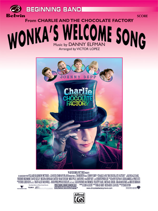 Wonka's Welcome Song (from Charlie and the Chocolate Factory): (wp) 1st B-flat Trombone B.C. Sheet Music Preview