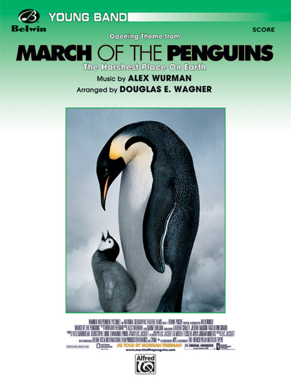 March of the Penguins, Opening Theme from (The Harshest Place on Earth): Baritone T.C. Sheet Music Preview