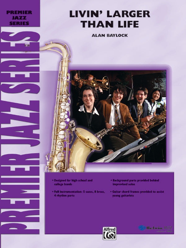 Livin' Larger Than Life: 2nd E-flat Alto Saxophone Sheet Music Preview