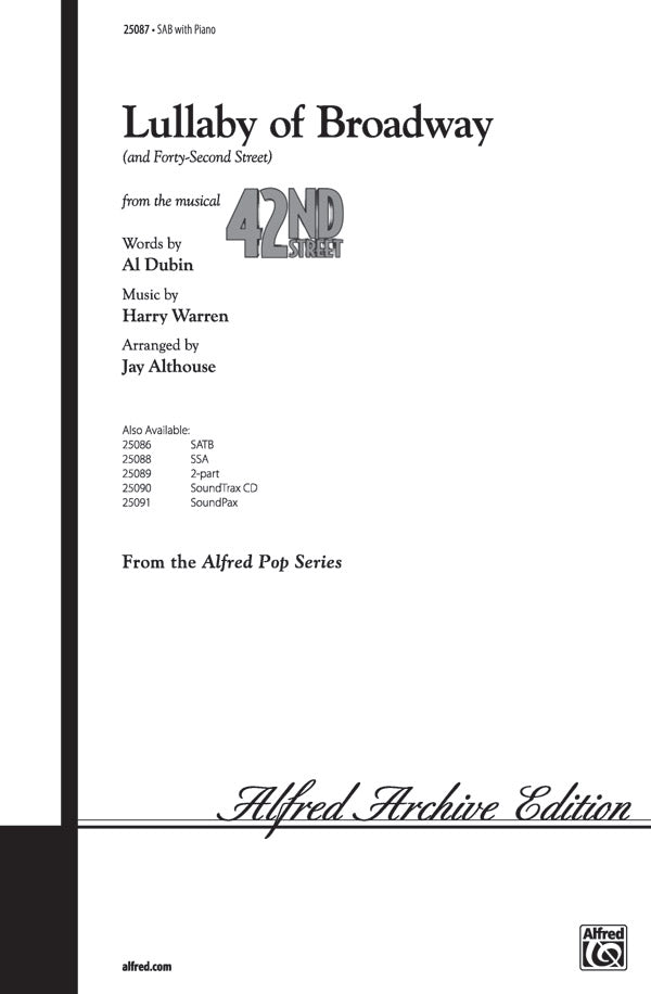 Lullaby of Broadway (and "Forty-Second Street") Cover Image