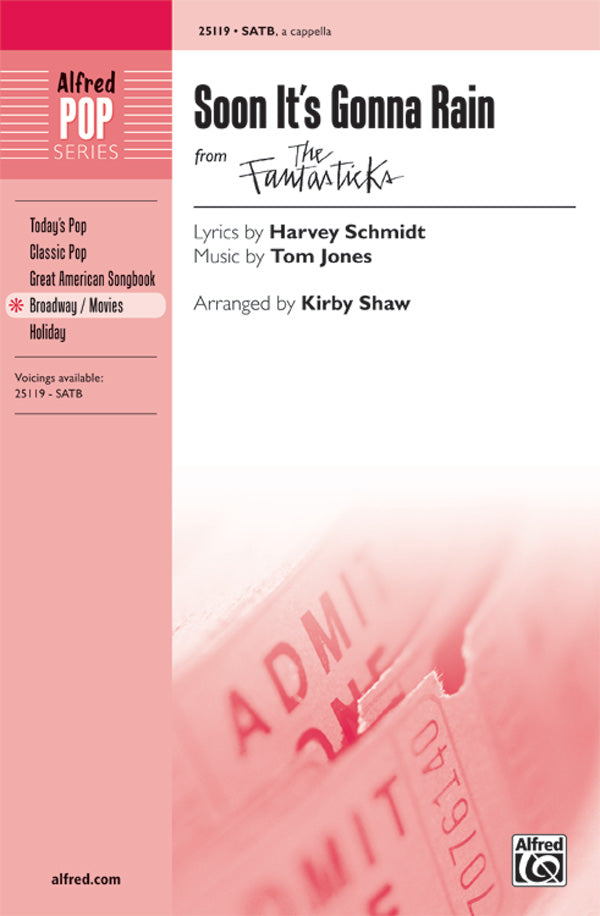 Soon It's Gonna Rain Sheet Music Preview