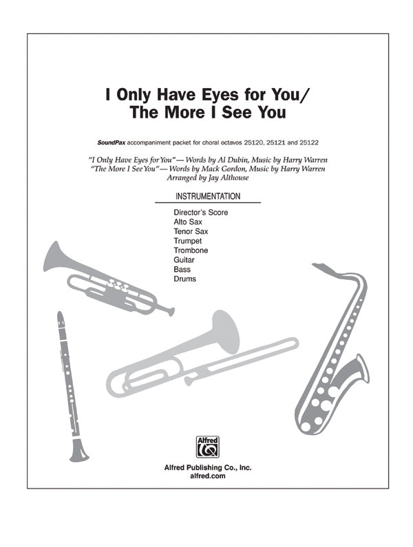 I Only Have Eyes for You / The More I See You: String Bass Sheet Music Preview