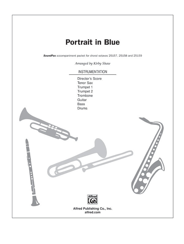 Portrait in Blue: B-flat Tenor Saxophone Sheet Music Preview