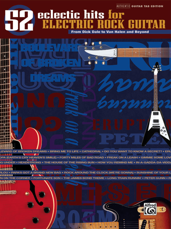 52 Eclectic Hits for Electric Rock Guitar Cover Image