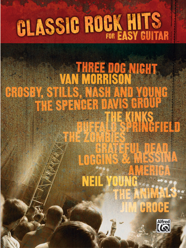 Classic Rock Hits for Easy Guitar Cover Image