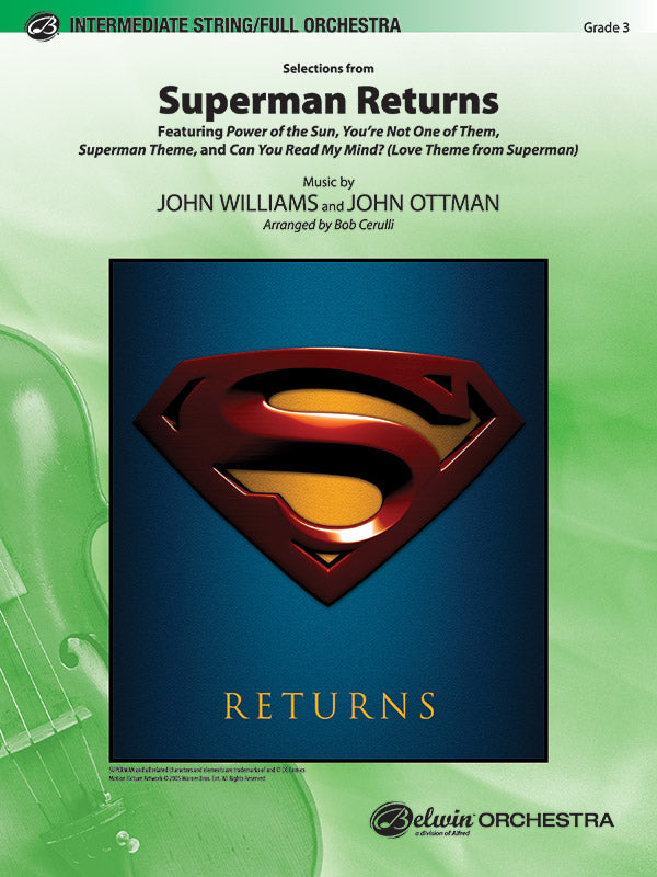 Superman Returns: 1st B-flat Trumpet Sheet Music Preview
