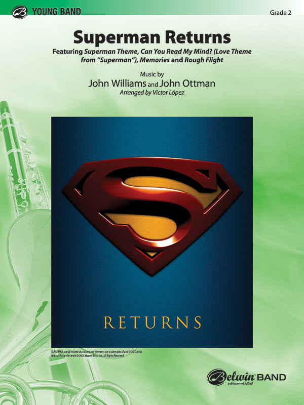 Superman Returns: E-flat Baritone Saxophone Sheet Music Preview