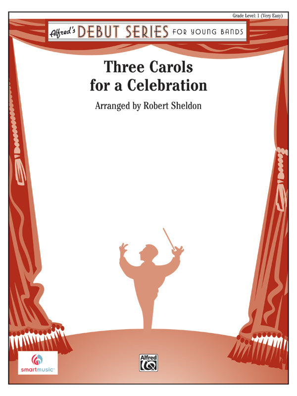 Three Carols for a Celebration: E-flat Baritone Saxophone Sheet Music Preview
