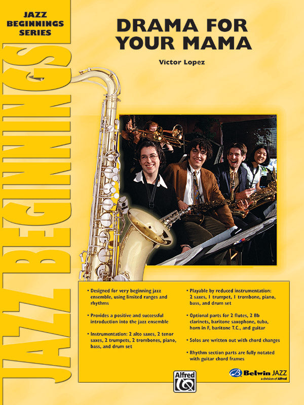 Drama for Your Mama: 2nd E-flat Alto Saxophone Sheet Music Preview