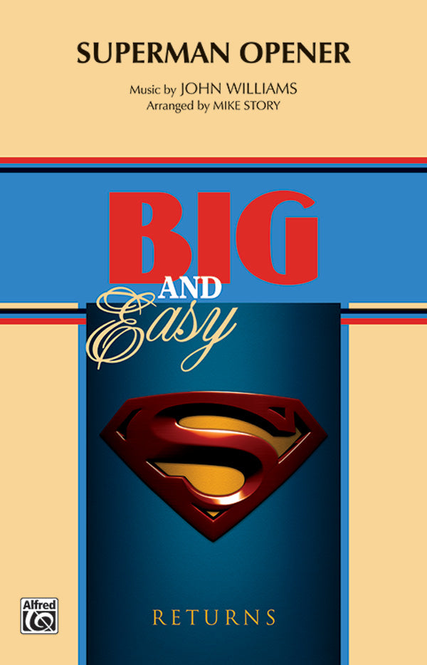 Superman Opener: E-flat Baritone Saxophone Sheet Music Preview