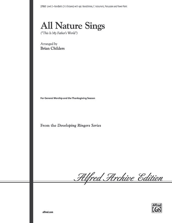 All Nature Sings Cover Image