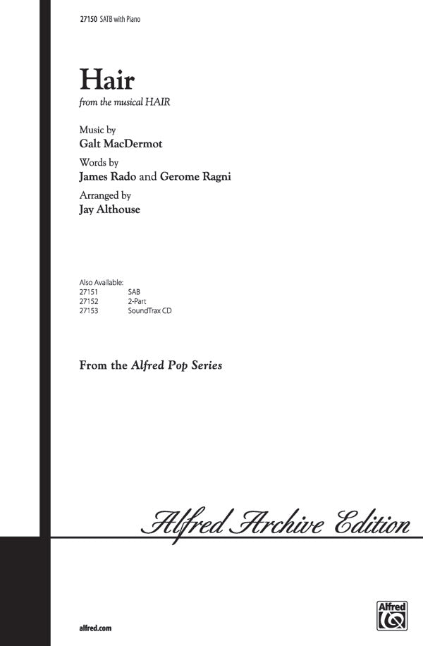 Hair (from <I>Hair</I>) Sheet Music Preview