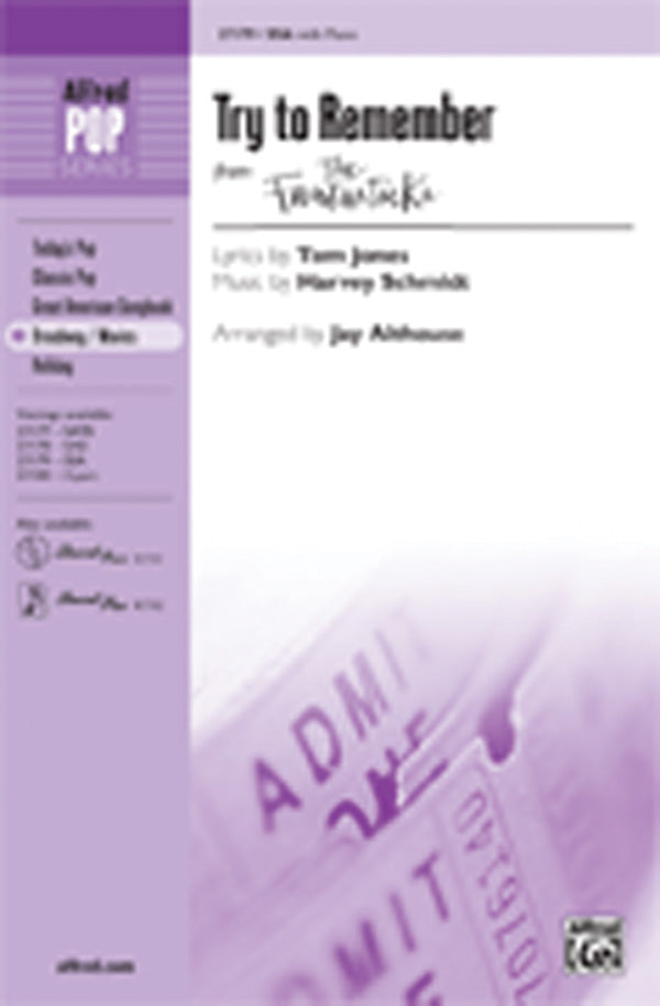 Try to Remember Sheet Music Preview
