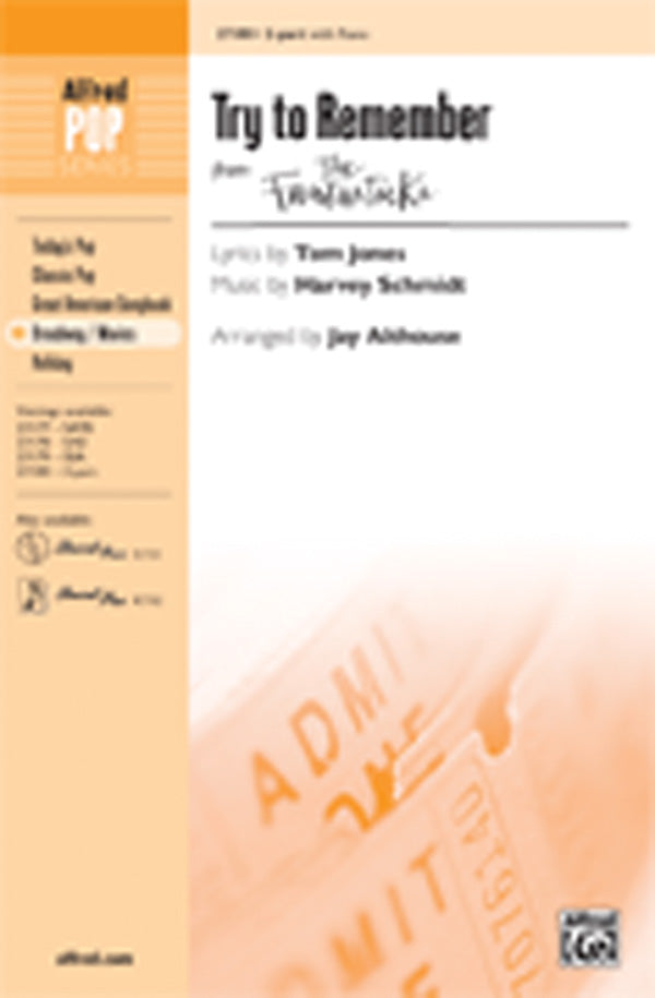 Try to Remember Sheet Music Preview