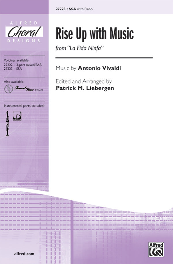 Rise Up with Music (from <I>La Fida Ninfa</I>) Sheet Music Preview