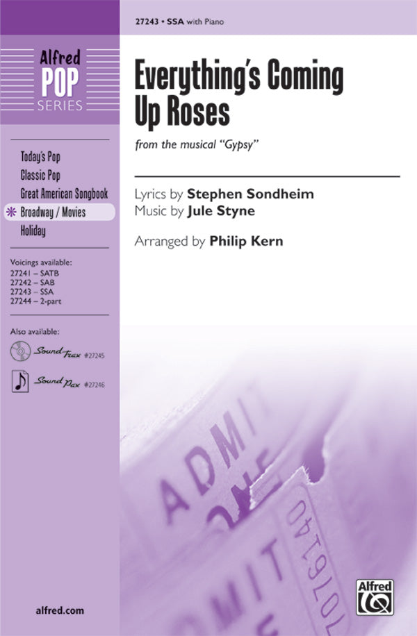Everything's Coming Up Roses Sheet Music Preview