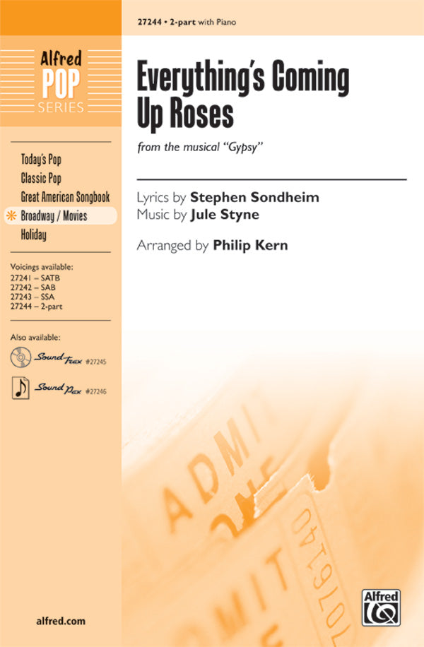 Everything's Coming Up Roses Sheet Music Preview