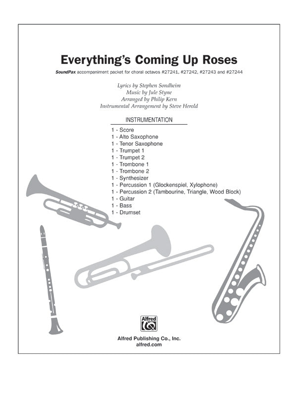 Everything's Coming Up Roses (from Gypsy): E-flat Alto Saxophone Sheet Music Preview