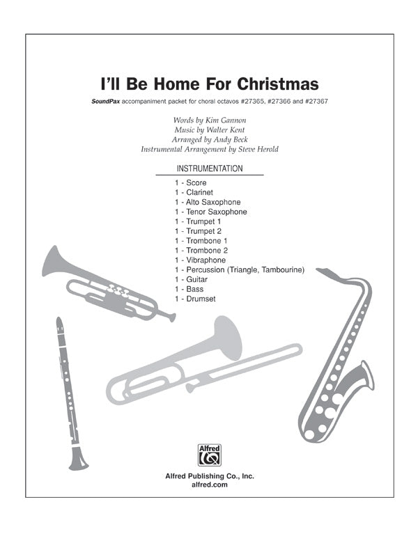 I'll Be Home for Christmas: Drums Sheet Music Preview