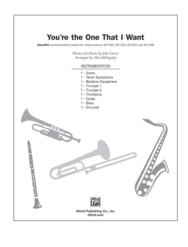 You're the One That I Want (from Grease): Score Sheet Music Preview