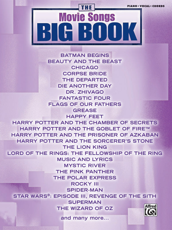 The Movie Songs Big Book Cover Image