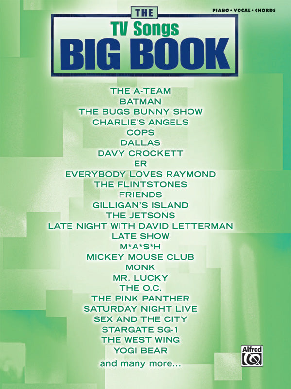 The TV Songs Big Book Cover Image