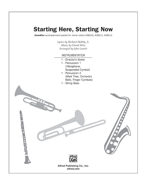 Starting Here, Starting Now (from the musical Starting Here, Starting Now): 2nd Percussion Sheet Music Preview