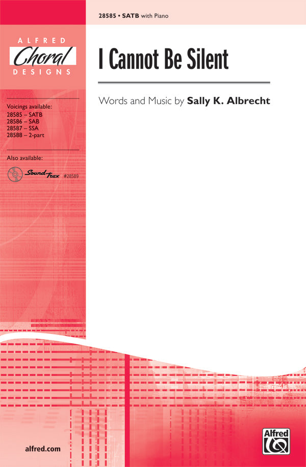 I Cannot Be Silent Sheet Music Preview