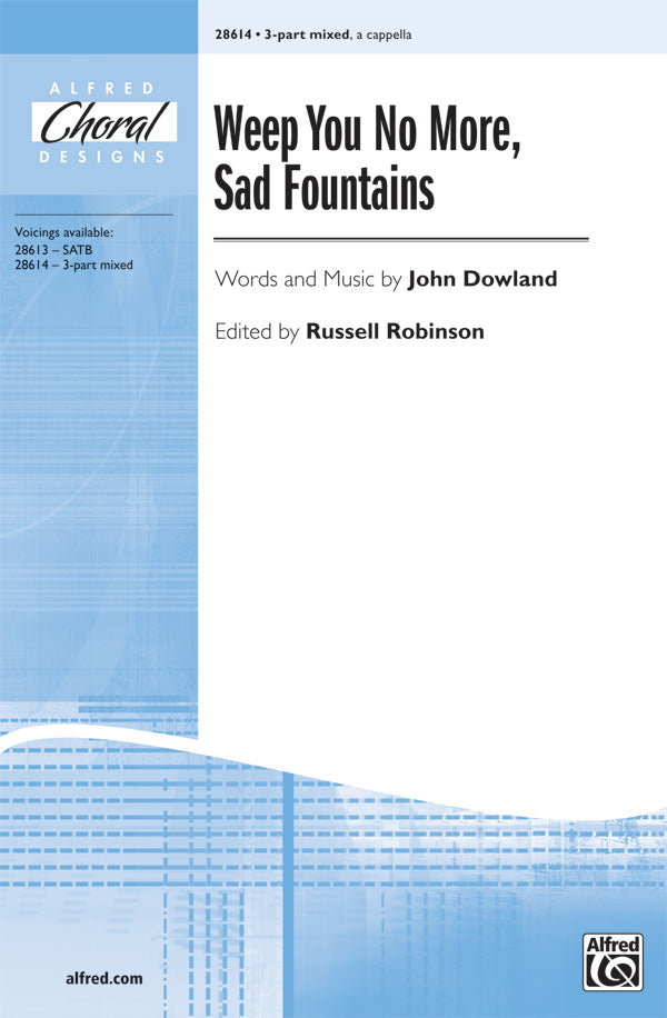 Weep You No More, Sad Fountains Sheet Music Preview