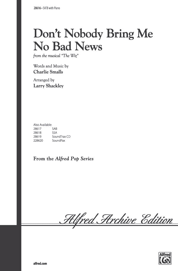 Don't Nobody Bring Me No Bad News Cover Image