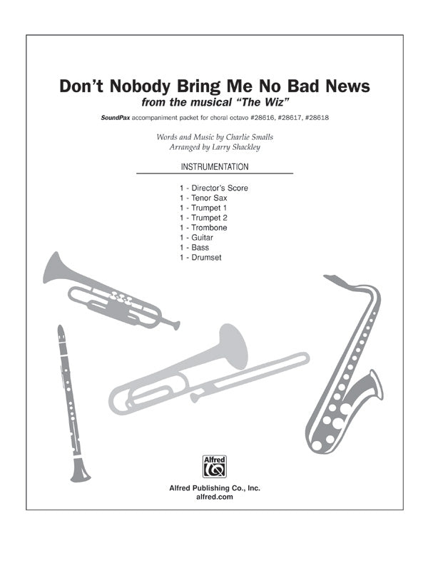 Don't Nobody Bring Me No Bad News (from the musical The Wiz) Sheet Music Preview