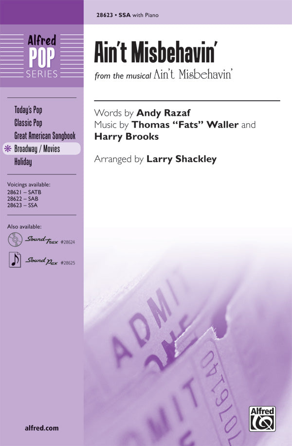 Ain't Misbehavin' Sheet Music Preview