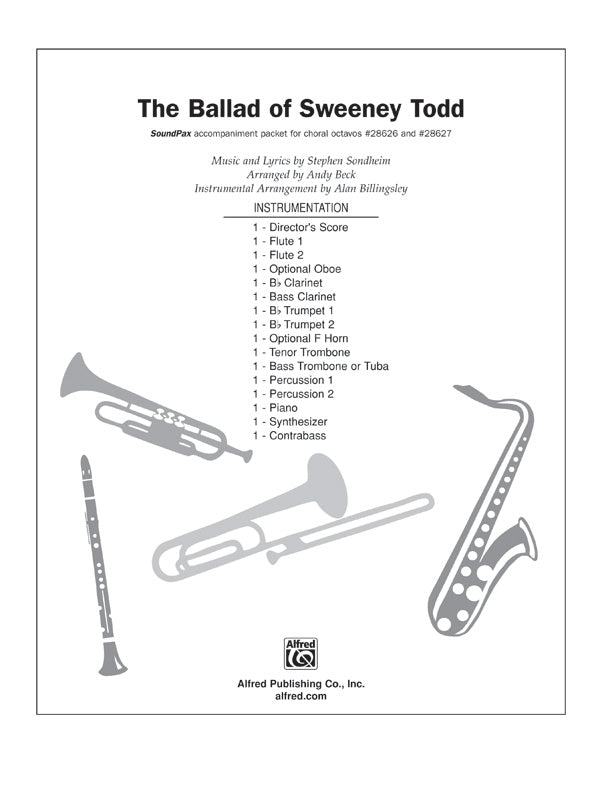 The Ballad of Sweeney Todd (from the musical <i>Sweeney Todd</i>) Cover Image