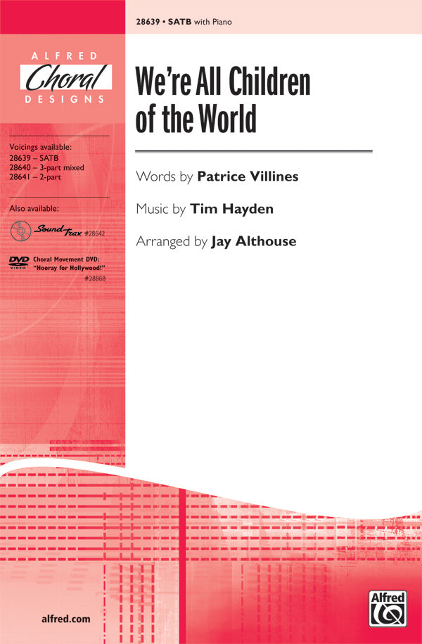 We're All Children of the World Sheet Music Preview