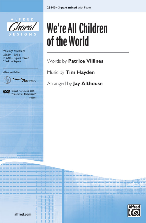 We're All Children of the World Sheet Music Preview