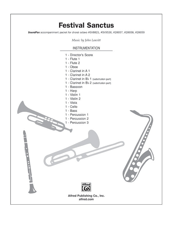 Festival Sanctus: 2nd Clarinet in A Sheet Music Preview