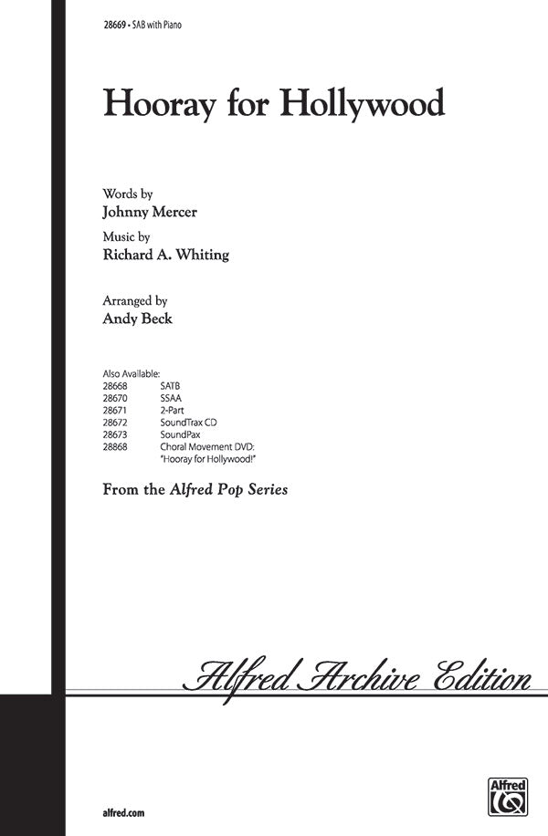 Hooray for Hollywood Sheet Music Preview