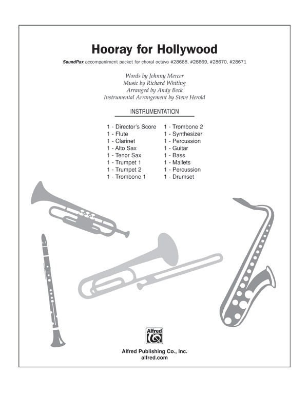 Hooray for Hollywood: Synthesizer Sheet Music Preview