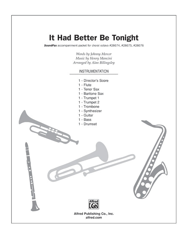 It Had Better Be Tonight (recorded by Michael Buble): Synthesizer Sheet Music Preview