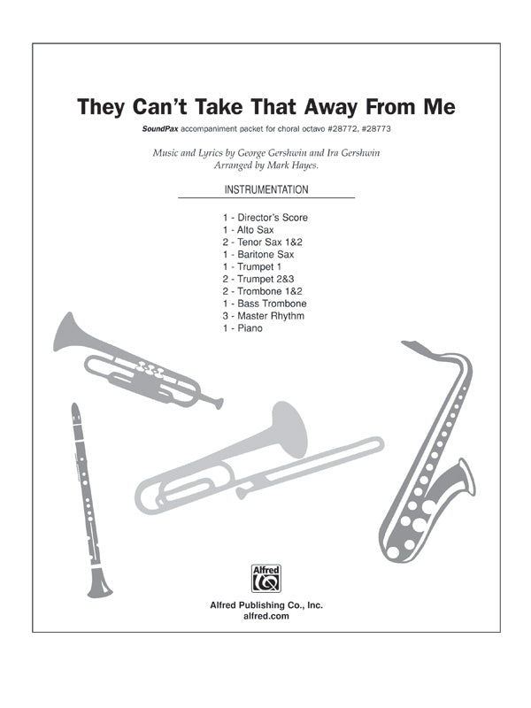 They Can't Take That Away from Me: Score Sheet Music Preview